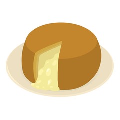 Portuguese food icon, isometric style