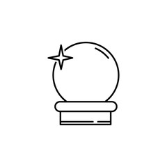 Magic ball icon vector