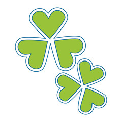 clovers plant isolated icon