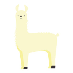 peruvian llama isolated icon