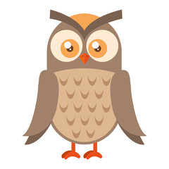 owl bird isolated icon