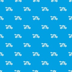 Ancient wooden catapult pattern seamless blue