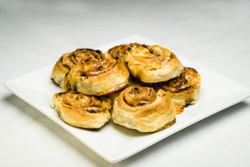 Obraz na płótnie Canvas Appetizer with French pastry