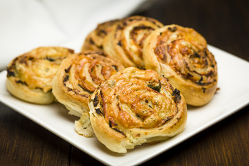 Appetizer with French pastry