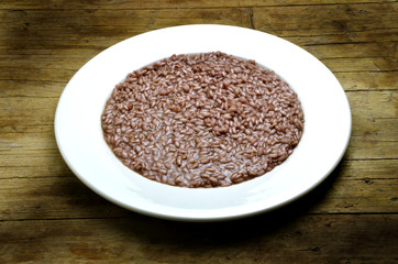 Risotto al vino rosso Cucina italiana Italian cuisine italian arroz con vino tinto sounding