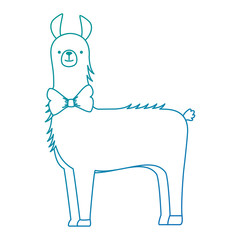 peruvian llama isolated icon