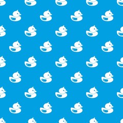 Duck pattern seamless blue