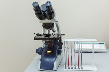 equipment for the study of blood in the laboratory