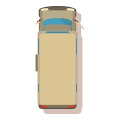 Van icon, cartoon style