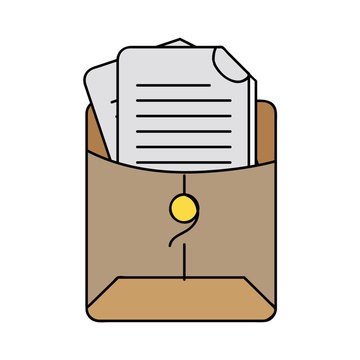 file folder with business document information