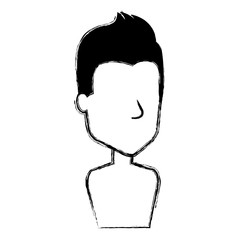 young man shirtless avatar character