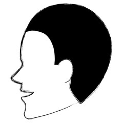 young man head avatar character