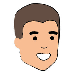 young man head avatar character