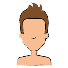 young man shirtless avatar character