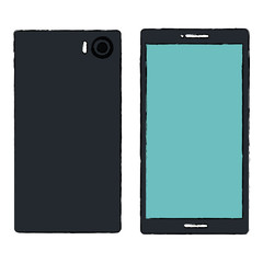 smartphone front and back