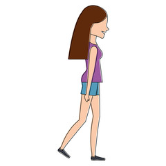 beautiful woman avatar character