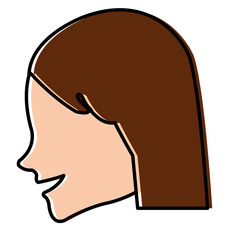 beautiful woman head avatar character