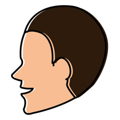 young man head avatar character