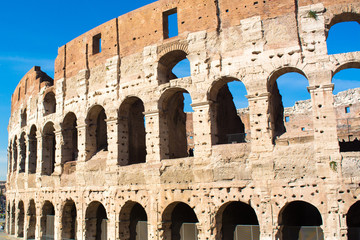 Obraz premium view of the colosseum in rome