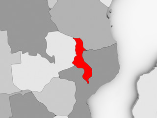 Fototapeta premium Map of Malawi