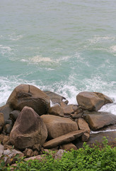 Fototapeta na wymiar Sea and stone background.