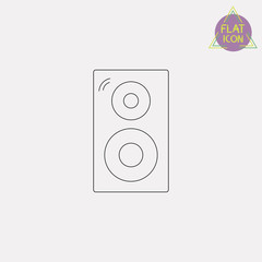 subwoofer line icon