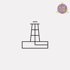 derrick oil line icon