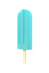 Blueberry popsicle icecream on a stick