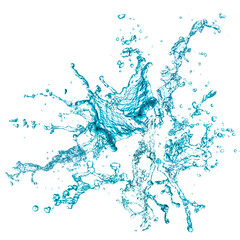 Abstract form of splash water