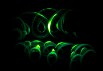Overlay light, an abstract pattern on a dark background