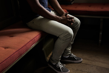 Man on Church Pew