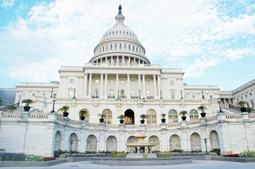 Obraz premium The Capitol Building or Dome in Washington D.C., July, 2017