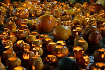 Halloween pumpkin carving lanterns