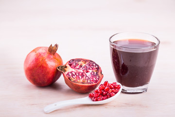 Organic Pomegranate juice with high anti-oxidant good for health