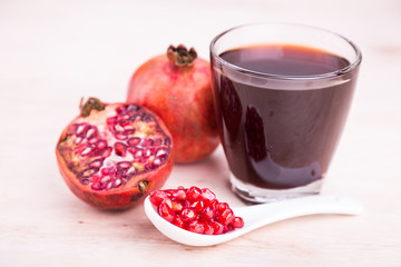 Organic Pomegranate juice with high anti-oxidant good for health