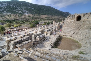 Fototapeta na wymiar Odeon (Bouleuterion), Ancient City of Ephesus, Turkey.