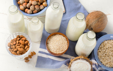 Alternative types of milks.
