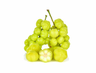 Star gooseberry on white background