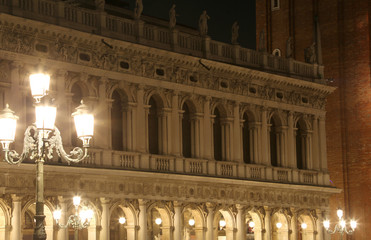 The Biblioteca Marciana building in Venice Italy