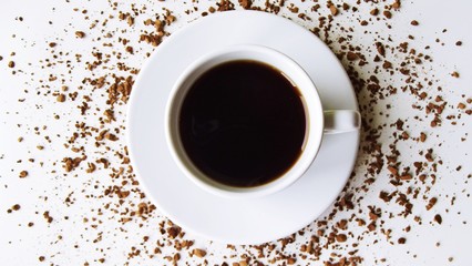 A nice cup of coffe in the morning.