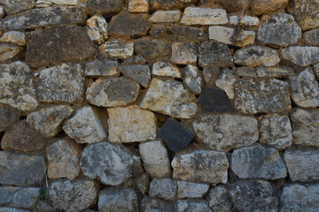 Old wall brick texture , front view