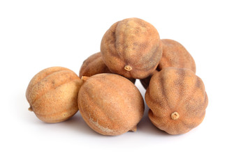 Dried lemons (lime) isolated on white background
