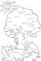 Summer environment coloring