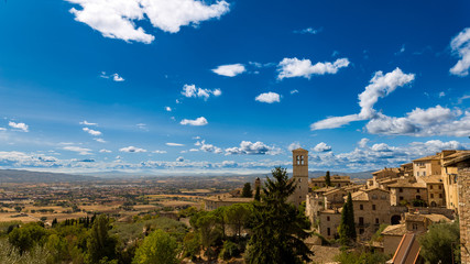 Fototapeta na wymiar Landscape of Assisi