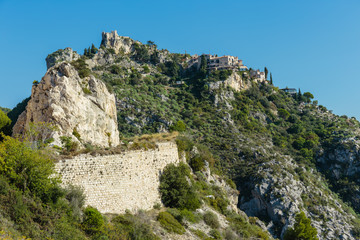 Mountain, old village Coaraze, France