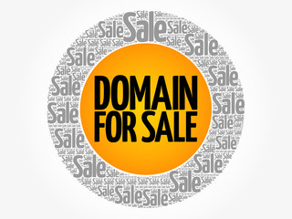 DOMAIN FOR SALE words cloud, business concept background