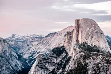 Foto op Canvas Yosemite National Park Valley summer landscape, Glacier Point © haveseen