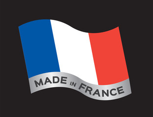 made in France icon and vector