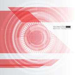 Abstract technology background with various technological elements. Vector illustration.