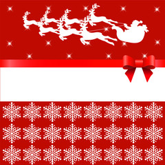 Christmas background with Santa template for greeting cards
